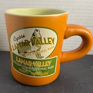 Yellowstone National Park Collectible Explore Lamar Valley Diner Mug Wolf